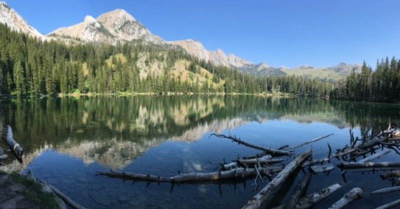 Lake and mountains