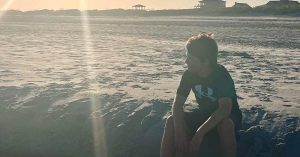 Young boy on beach