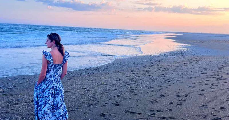 Kristi on the beach