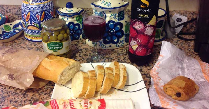 Food on countertop