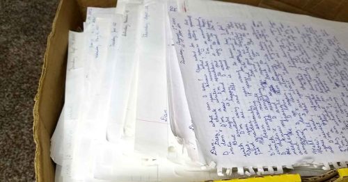 Box of handwritten letters
