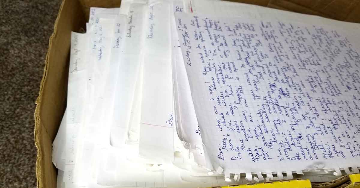 Box of handwritten letters