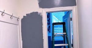 House walls being painted